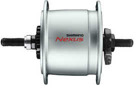 Dynamonav Shimano DH-C6000 2.4 W 36H mutter rullbroms silver