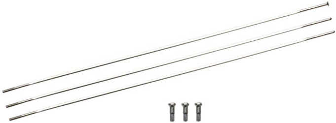 Eker Zipp straight pull 232 mm silver 3-pack från Zipp