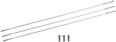 Eker Zipp straight pull 232 mm silver 3-pack