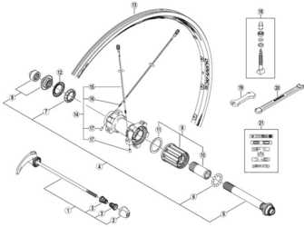 Eker Shimano WH-7850 SL vänster bak 306 mm styck från Shimano
