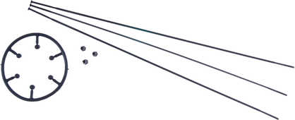Eker SRAM Roam 40/Rail 40 29" straight-pull inkl. utvändig nippel fram/bak 294 mm svart 24-pack