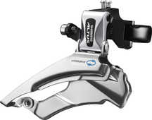 Framväxel Shimano Altus FD-M313, 3 växlar, high clamp, dual pull, 63-66°