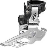 Framväxel Shimano XT FD-M786, 2 växlar, high clamp, dual pull, silver