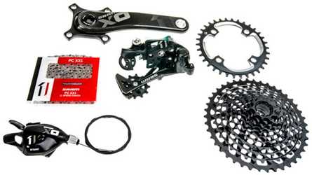 Komponentgrupp SRAM X01 1 x 11 växlar BB30 175 mm 32T 10-42T från SRAM