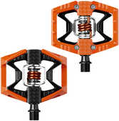 Pedaler Crankbrothers Double Shot orange/svart inkl. pedalklossar