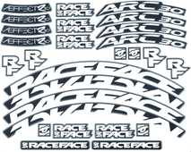 Dekalset Race Face ARC 27 vit