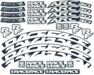 Dekalset Race Face ARC 30/Aeffect R 30 vit från Race Face