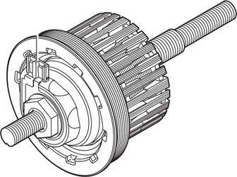 Navinsats Shimano DH-2R35-E 140 mm 2.4 W mutter från Shimano