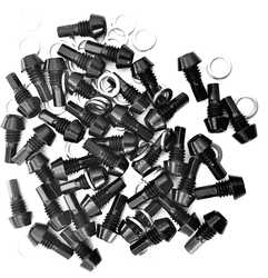 Pedalpins & brickor till OneUp aluminium pedaler svart 40-pack från OneUp