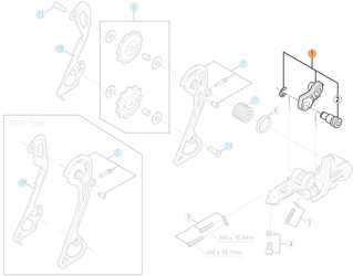 Bakväxelbult Shimano till RD-M781 från Shimano