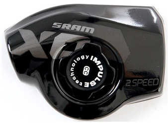 Täcklock SRAM X0 trigger växelreglage 2011-2012 vänster 2 växlar svart från SRAM