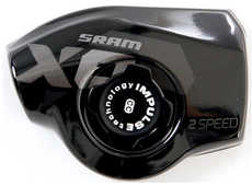 Täcklock SRAM X0 trigger växelreglage 2011-2012 vänster 2 växlar svart