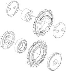 Rulltrissor SRAM X.4/SX4 (2006-2010) 8/9 växlar 1 par från SRAM