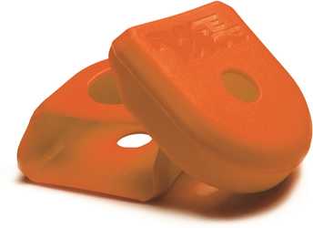 Vevarmsskydd Race Face Carbon Crank Boots 2-pack orange från Race Face