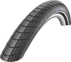 Rullstolsdäck Schwalbe Big Apple K-Guard Black N Roll 50-203 (12 x 2.00") svart/reflex från Schwalbe