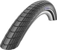 Rullstolsdäck Schwalbe Big Apple K-Guard Black N Roll 50-203 (12 x 2.00") svart/reflex