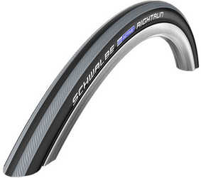 Rullstolsdäck Schwalbe Rightrun Plus Smartguard Black N Roll 25-540 (24 x 1.00") svart/grå från Schwalbe