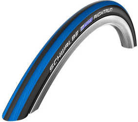 Rullstolsdäck Schwalbe Rightrun K-Guard Black N Roll 25-540 (24 x 1.00") svart/blå från Schwalbe