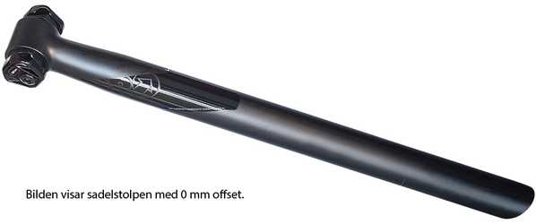 Sadelstolpe Pro Vibe DI2 20 mm offset 27.2 x 400 mm svart från Pro