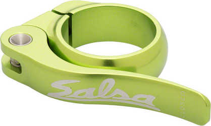 Sadelstolpsklamma Salsa Flip-Lock 35.0 mm limegrön från Salsa Cycles