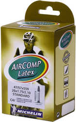 Slang Michelin Aircomp Latex C4 47/57-559 (26 x 1.9-2.2") racerventil 42 mm från Michelin