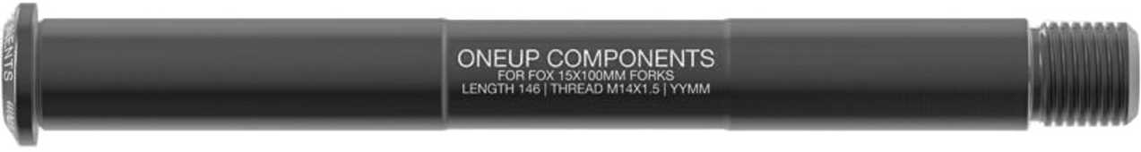 Stickaxel OneUp Fox 15 x 100 mm fram svart