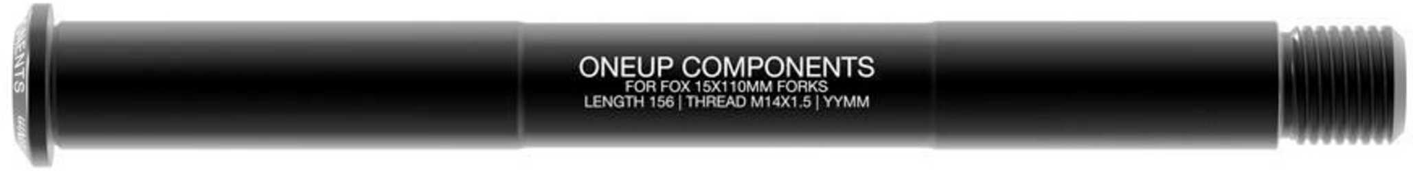Stickaxel OneUp Fox 15 x 110 mm Boost fram svart från OneUp
