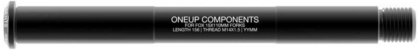 Stickaxel OneUp Fox 15 x 110 mm Boost fram svart