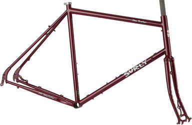 Ram + framgaffel Surly Disc Trucker 26 Maroon 62 cm från Surly