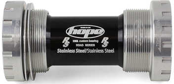 Vevlager Hope Stainless Road för 24 mm axel BSA 68 mm silver