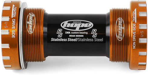 Vevlager Hope Stainless Road för 24 mm axel BSA 68 mm orange från Hope