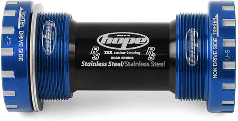 Vevlager Hope Stainless Road för 24 mm axel BSA 68 mm blå från Hope