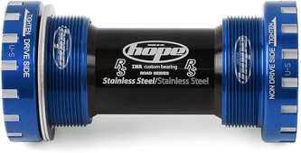 Vevlager Hope Stainless Road för 24 mm axel BSA 68 mm blå