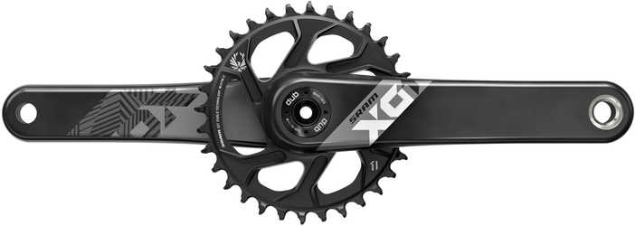 Vevparti SRAM X01 Eagle Fat Bike 5" 1 x 12 växlar DUB direct mount 30T 175 mm svart/svart från SRAM