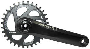 Vevparti SRAM X1 1400 1 x 11 växlar BB30 q-faktor 168 mm direct mount 32T 170 mm svart/grå