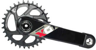 Vevparti SRAM X01 Eagle 1 x 12 växlar BB30 Boost direct mount 32T 175 mm svart/röd