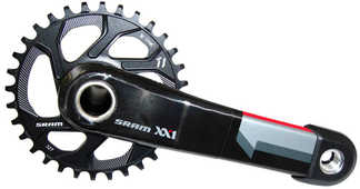 Vevparti SRAM XX1 1 x 11 växlar GXP q-faktor 156 mm direct mount 32T 175 mm svart/röd