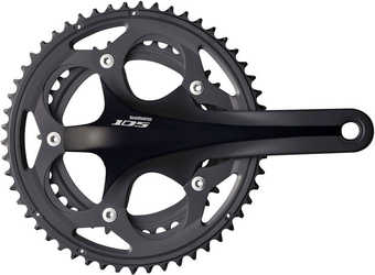 Vevparti Shimano 105 FC-5750 2 x 10 växlar 50/34T 175 mm svart från Shimano