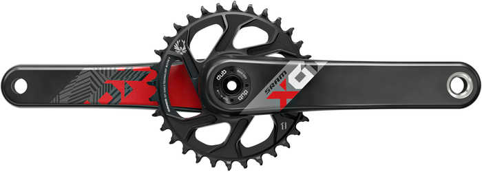 Vevparti SRAM X01 Eagle 1 x 12 växlar DUB Boost direct mount 32T 175 mm svart/röd från SRAM