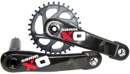 Vevparti SRAM X01 1 x 11 växlar BB30 q-faktor 168 mm direct mount 32T 170 mm svart/röd från SRAM