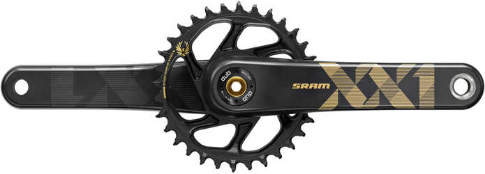 Vevparti SRAM XX1 Eagle 1 x 12 växlar DUB Boost direct mount 34T 175 mm svart/guld från SRAM