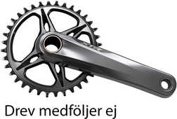 Vevparti Shimano XTR FC-M9120-1 1 x 12 växlar utan drev 175 mm