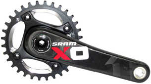 Vevparti SRAM X01 DH 1 x 11 växlar GXP 83 mm q-faktor 181 mm 32T 165 mm svart/röd