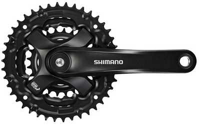 Vevparti Shimano FC-TY501 3 x 6/7/8 växlar 48/38/28T 175 mm svart från Shimano