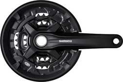 Vevparti Shimano FC-MT210-3 3 x 9 växlar 40/30/22T 175 mm svart m. kedjeskydd